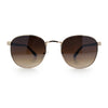 Classic Round Windsor Dandy Metal Rim Fashion Sunglasses