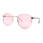 Classic Round Windsor Dandy Metal Rim Fashion Sunglasses