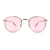 Classic Round Windsor Dandy Metal Rim Fashion Sunglasses