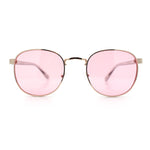 Classic Round Windsor Dandy Metal Rim Fashion Sunglasses