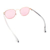 Classic Round Windsor Dandy Metal Rim Fashion Sunglasses