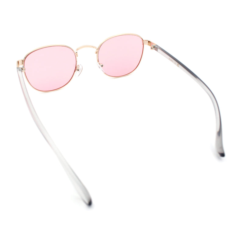 Classic Round Windsor Dandy Metal Rim Fashion Sunglasses