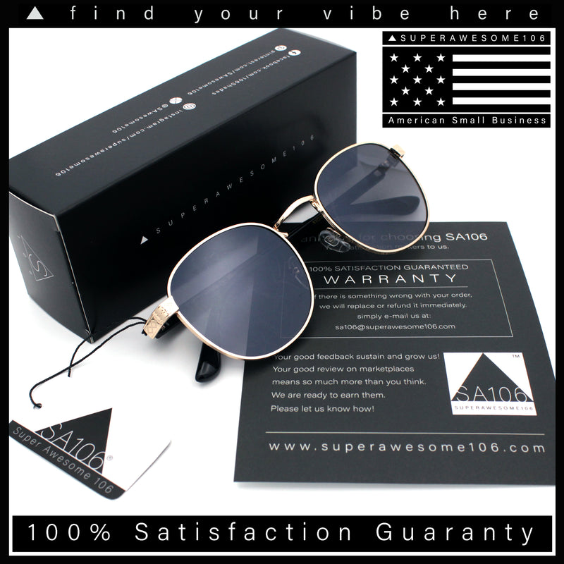 Classic Round Windsor Dandy Metal Rim Fashion Sunglasses