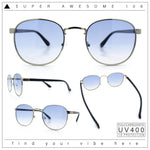 Classic Round Windsor Dandy Metal Rim Fashion Sunglasses