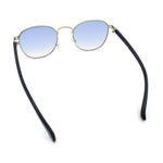 Classic Round Windsor Dandy Metal Rim Fashion Sunglasses