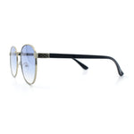 Classic Round Windsor Dandy Metal Rim Fashion Sunglasses