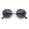 Classy Windsor Retro Metal Rim Round Luxe Metal Rim Sunglasses