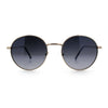 Classy Windsor Retro Metal Rim Round Luxe Metal Rim Sunglasses