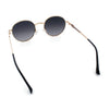Classy Windsor Retro Metal Rim Round Luxe Metal Rim Sunglasses