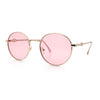 Classy Windsor Retro Metal Rim Round Luxe Metal Rim Sunglasses