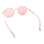 Classy Windsor Retro Metal Rim Round Luxe Metal Rim Sunglasses