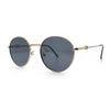 Classy Windsor Retro Metal Rim Round Luxe Metal Rim Sunglasses