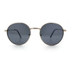 Classy Windsor Retro Metal Rim Round Luxe Metal Rim Sunglasses