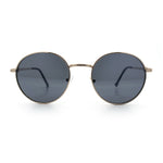 Classy Windsor Retro Metal Rim Round Luxe Metal Rim Sunglasses