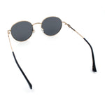 Classy Windsor Retro Metal Rim Round Luxe Metal Rim Sunglasses