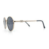 Classy Windsor Retro Metal Rim Round Luxe Metal Rim Sunglasses