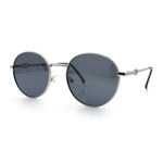 Classy Windsor Retro Metal Rim Round Luxe Metal Rim Sunglasses