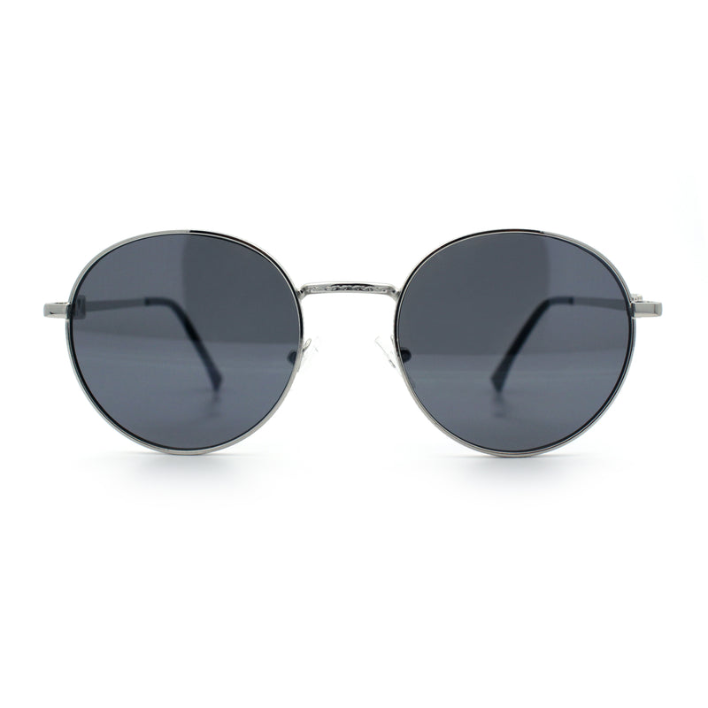 Classy Windsor Retro Metal Rim Round Luxe Metal Rim Sunglasses