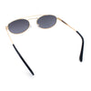 Retro Top Double Bridge Hustler Oval Metal Rim Sunglasses