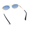 Retro Top Double Bridge Hustler Oval Metal Rim Sunglasses