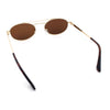 Retro Top Double Bridge Hustler Oval Metal Rim Sunglasses