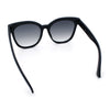 Womens XL Oversized High Temple Horn Rim Plastic Sunglasses