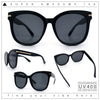 Womens XL Oversized High Temple Horn Rim Plastic Sunglasses