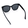 Womens XL Oversized High Temple Horn Rim Plastic Sunglasses