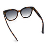 Womens XL Oversized High Temple Horn Rim Plastic Sunglasses