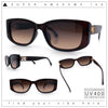 Womens Narrow Rectangle Mod Luxury Fashion Plastic Sunglasses