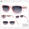 Womens Narrow Rectangle Mod Luxury Fashion Plastic Sunglasses