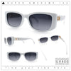 Womens Narrow Rectangle Mod Luxury Fashion Plastic Sunglasses
