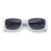 Womens Narrow Rectangle Mod Luxury Fashion Plastic Sunglasses