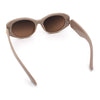 Womens Oversized Oval Mod Luxury Fashion Plastic Sunglasses