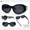 Womens Oversized Oval Mod Luxury Fashion Plastic Sunglasses
