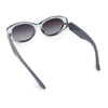 Womens Oversized Oval Mod Luxury Fashion Plastic Sunglasses