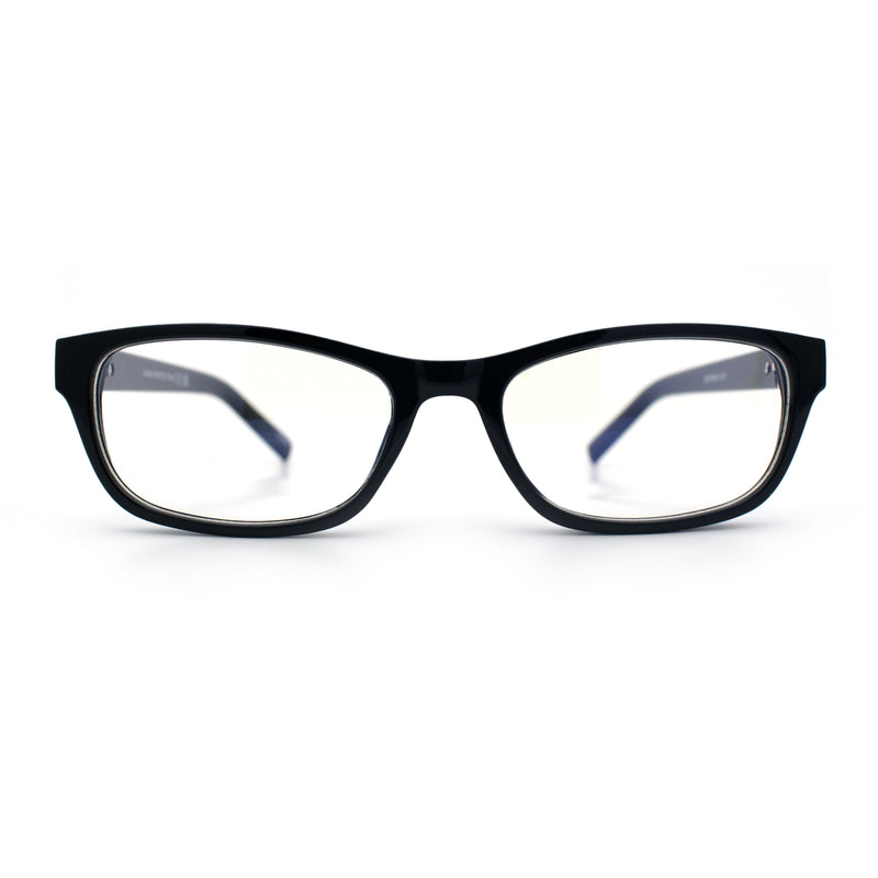 Classy Narrow Rectangle Blue Light Filter Clear Lens Computer Glasses