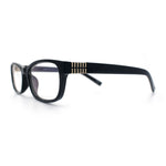 Classy Narrow Rectangle Blue Light Filter Clear Lens Computer Glasses