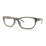 Classy Narrow Rectangle Blue Light Filter Clear Lens Computer Glasses