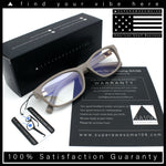 Classy Narrow Rectangle Blue Light Filter Clear Lens Computer Glasses