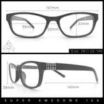 Classy Narrow Rectangle Blue Light Filter Clear Lens Computer Glasses
