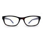 Classy Narrow Rectangle Blue Light Filter Clear Lens Computer Glasses