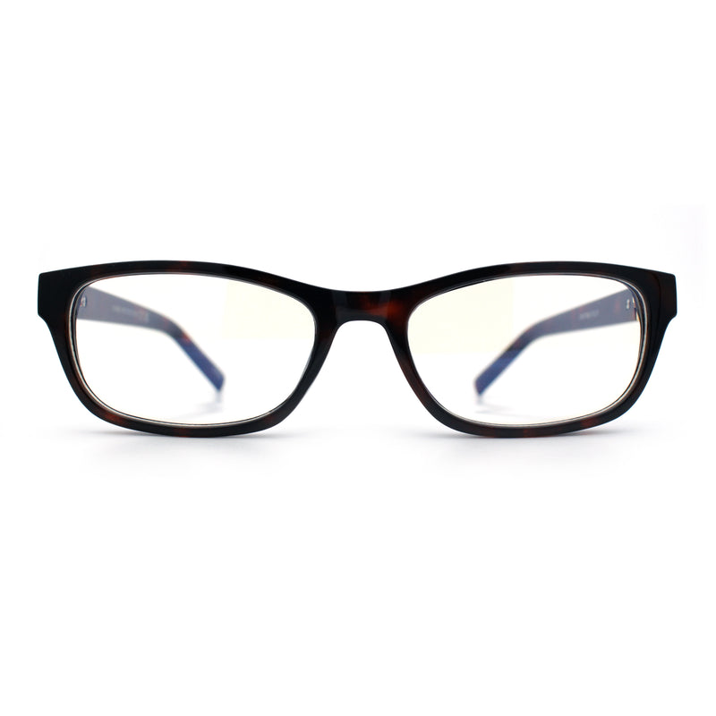 Classy Narrow Rectangle Blue Light Filter Clear Lens Computer Glasses