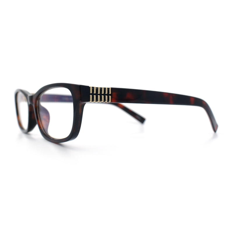 Classy Narrow Rectangle Blue Light Filter Clear Lens Computer Glasses