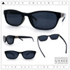 Womens Classy Narrow Rectangle Horn Rim Plastic Fashion Sunglasses