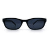 Womens Classy Narrow Rectangle Horn Rim Plastic Fashion Sunglasses