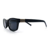 Womens Classy Narrow Rectangle Horn Rim Plastic Fashion Sunglasses
