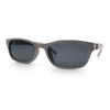 Womens Classy Narrow Rectangle Horn Rim Plastic Fashion Sunglasses