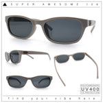 Womens Classy Narrow Rectangle Horn Rim Plastic Fashion Sunglasses