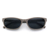 Womens Classy Narrow Rectangle Horn Rim Plastic Fashion Sunglasses